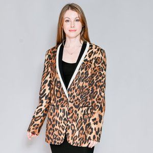 ESCADA Bryony Leopard Print Blazer Sz 42